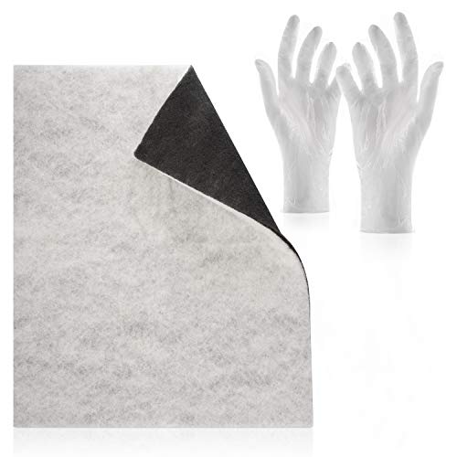 Filtro doble con filtro de carbón activado Comfort - Paquete con guantes intercambiables Corte individual, 47 x 57 cm