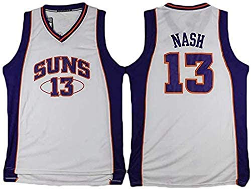 GIHI Camiseta De La NBA para Hombre, Camisetas De Phoenix Suns Steve Nash 13#, Ropa De Entrenamiento De Baloncesto De Malla Bordada Retro,S(165~170CM/50~65KG)