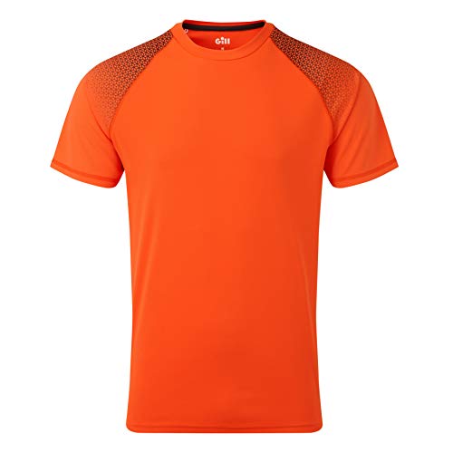 Gill Camiseta Hombre UV Tec Fade Print Camiseta Tango: protección Solar UV Liviana y propiedades SPF Manga Corta