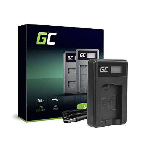 Green Cell® BC-TRW Cargador para Sony NP-FW50 Batería y Alpha A7 A7 II A7R A7R II A7S A7S II A5000 A5100 A6000 A6300 A6500 Cámaras (5W 8.4V 0.6A Negro)