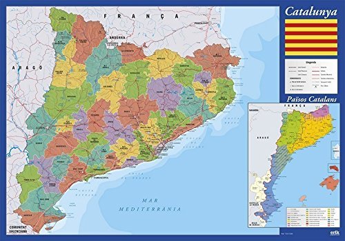 Grupo Erik Editores Vade Escolar Mapa De Cataluña (Editado en Catalán)