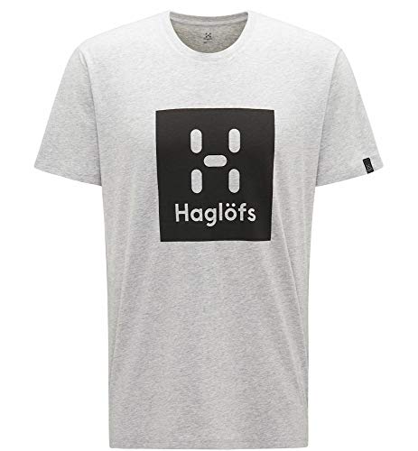 Haglöfs Camp Camiseta, 4KA - Grey Melange/True Black, M para Hombre