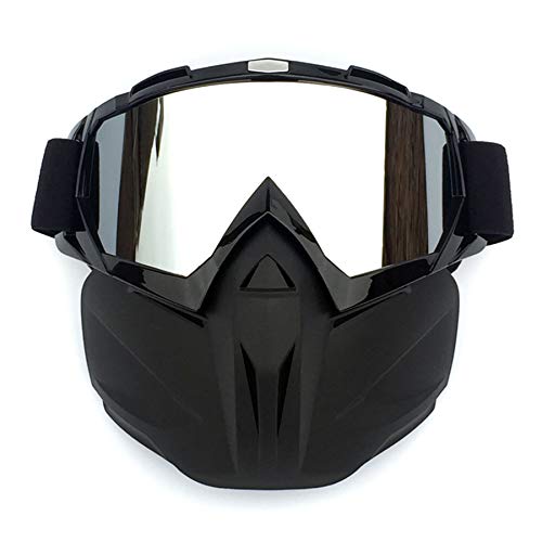 HCMAX Motocicleta Gafas de Moto Desmontable Mascara Facial Casco Bicicleta ATV MX Gafas para Desierto Fuera del Camino Equitación Carreras Se Adapta a Hombres Mujeres