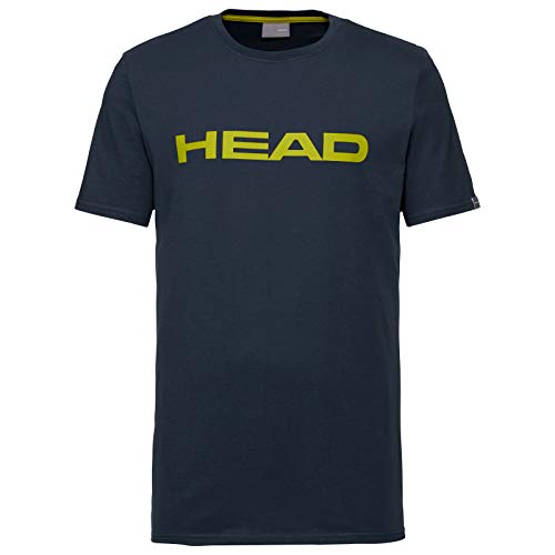 HEAD Club Ivan T-Shirt JNR Camiseta, Azul oscuro / amarillo, 176, Tamaño del fabricante: XXL