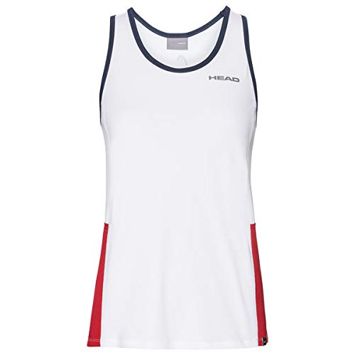 Head Club Tank Top G Camisetas, Niñas, Blanco, Rojo, 140