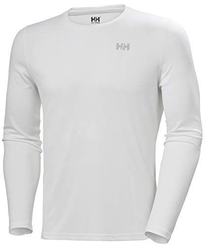 Helly Hansen HH LIFA Active Solen LS Camiseta Técnica De Protección Solar Manga Larga, Hombre, White, L