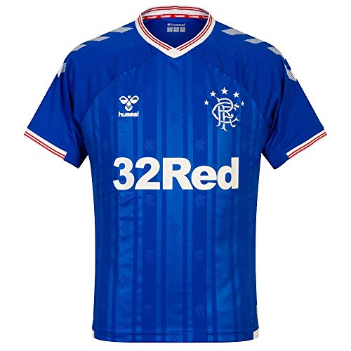 Hummel Glasgow Rangers - Camiseta de fútbol 2019-2020, 19_20, Hombre, color azul real., tamaño L