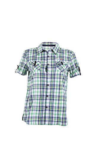 Izas Ovek, Camisa de Manga Corta para Mujer, Verde, XL