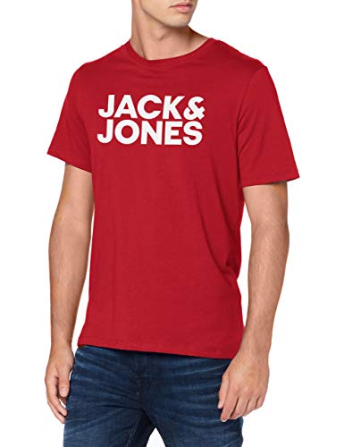 Jack & Jones Jjecorp Logo tee SS O-Neck Noos Camiseta, Rio Red, M para Hombre