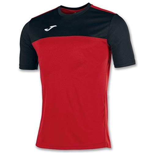 Joma Winner Camisetas Equip. M/c, Hombre, Rojo/Negro, S