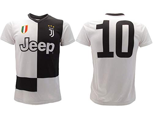 Juventus Camiseta de fútbol F.C número 10 2019/2020, réplica oficial auténtica, hombre y niño (L)