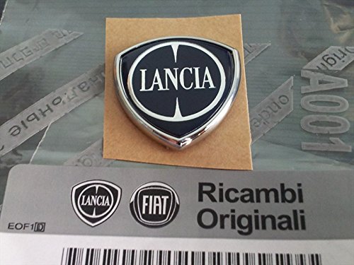 Lancia - Escudo de Lancia Delta para puerta, original, de logo, con forma de flecha, pequeño, 1 unidad