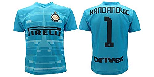 L.C. Sport SRL Camiseta Handanovic Inter 2020 Azul Oficial Temporada 2019 2020 Réplica autorizada Porterera Home Samir 1 (M Adulto)