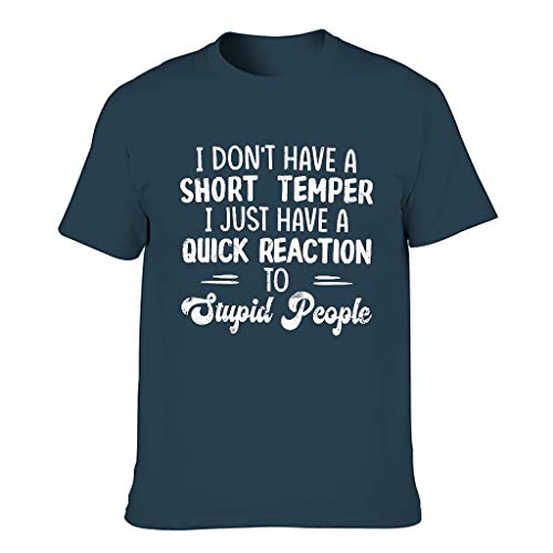 LL·Shawn I Don't Have A Short Temper 2 Camisetas - Clásico para hombre Humor Sarcasm Top Wear