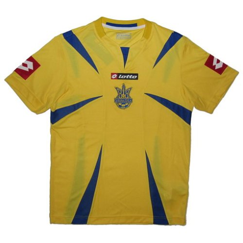 Lotto fútbol T-Camiseta Ucrania WM Home, tamaño M, Amarillo/Royal