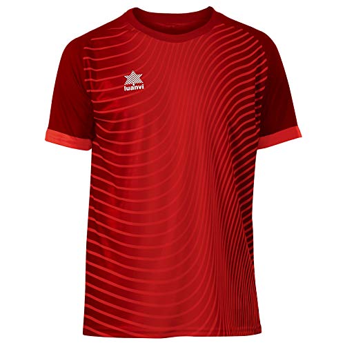 Luanvi Rio Camiseta de Fútbol, Hombre, Rojo, XL