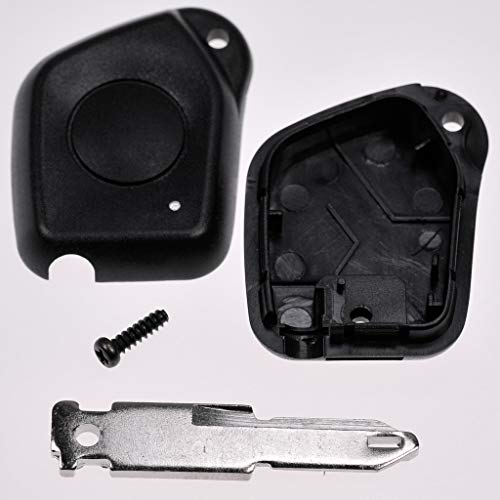 Mando a Distancia para Llave de Coche, 1 botón, Carcasa + Llave para Citroen Saxo Peugeot 106 306