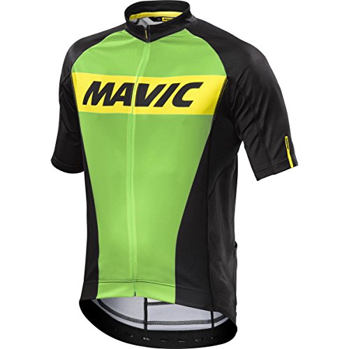 MAVIC Cosmic - Maillot corto para bicicleta, color verde y negro, talla XL (54/56)