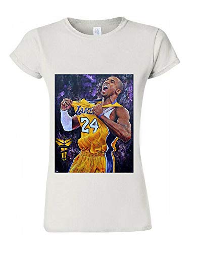 Mejor Seleccione Londres NBA Baloncesto All Star LA Lakers Negro Mamba 24 Inspirado Moda Mujer Camiseta