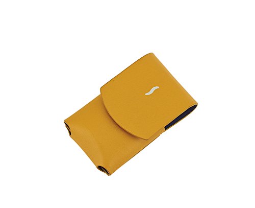 minijet lighter leather yellow case - S.T. Dupont