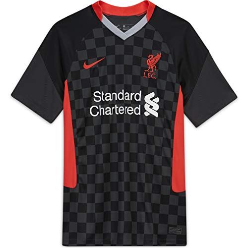 Nike Liverpool F.C. 2020/21 - Camiseta de identificación del Liverpool FC (talla M), color gris y negro