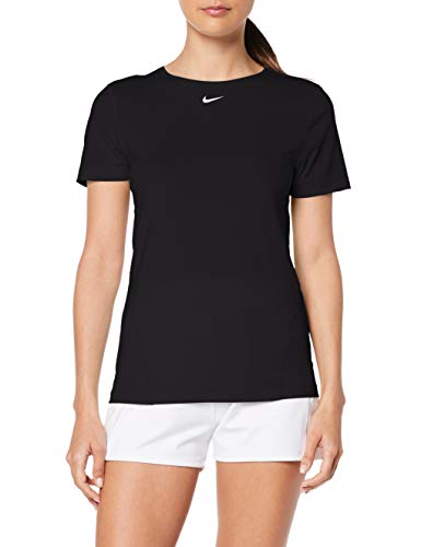 NIKE Pro Camiseta, Mujer, Negro (Black/White), L