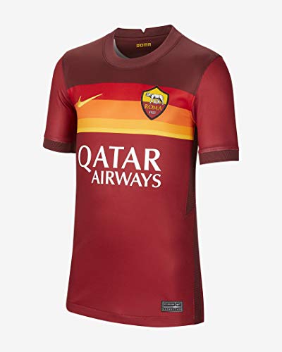 NIKE Roma M NK BRT Stad JSY SS Hm T-Shirt, Hombre, Team Crimson/Dark Team Red/University Gold Full Sponsor