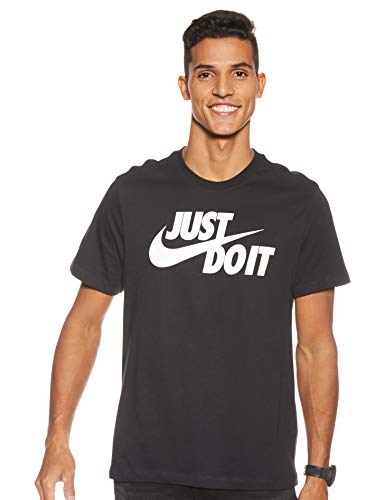 NIKE Sportswear JDI Camiseta de Manga Corta, Hombre, Negro, XL