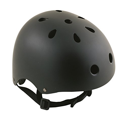 Oxford Bomber - Casco para Bicicleta BMX, Color Negro, Talla L (L)