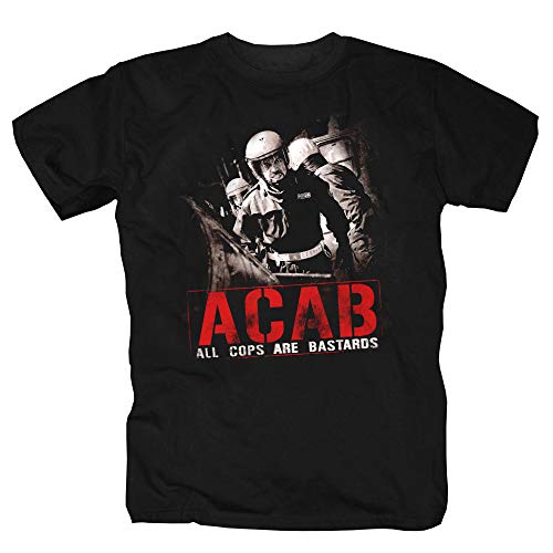Pro-Camicia ACAB- Cop - Camiseta Negro XL