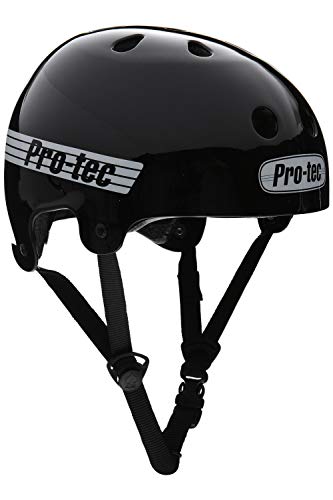 Pro-Tec Helmet Old School Cert Casco Skateboard, Adultos Unisex, Negro(Gloss Black), M