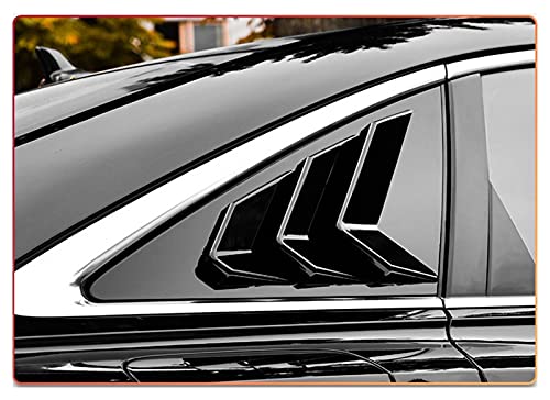 Prospective Lado de la Ventana del Panel del Cuarto Trasero Scoop Scoop Louver Vent Att Black/Carbon Fiber Styling Accesorio Ajuste para Audi A6 C8 Sedan 2019-2021 (Color Name : Black)