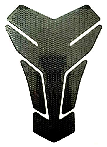 Protector para depósito de moto con aspecto de carbono, color negro, universal
