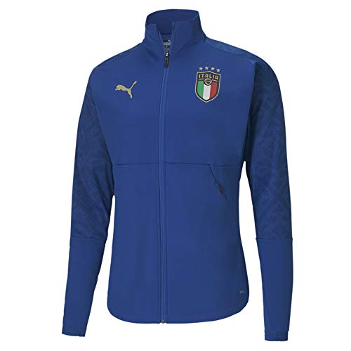 PUMA Camiseta para hombre de Italia Team Power Blue - Team Gold M