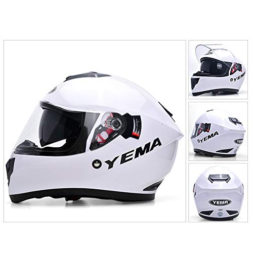 Ra Helmet Completo Casco De Moto De Cara Abierta,Anti-Niebla Racing Casco De Moto-c