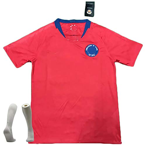 Retro 18-19 Uniforme de Chile de fútbol, ​​Nacional de Equipo de poliéster Camiseta de fútbol, ​​Camiseta del Club del Equipo de la Universidad de Formación Hombres Red-S