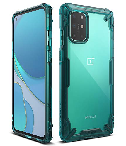 Ringke Fusion-X Compatible con Funda OnePlus 8T, Transparente Carcasa OnePlus 8T Plus 5G, Parachoque TPU Funda para OnePlus 8T / OnePlus 8T Plus 5G (6,55 Pulgadas) - Turquoise Green
