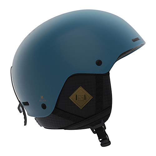 SALOMON Brigade+ Casco de esquí y Snowboard para Hombre, Carcasa ABS, Tecnología Smart, Circunferencia, Azul (Moroccan Blue), S (53-56 cm)