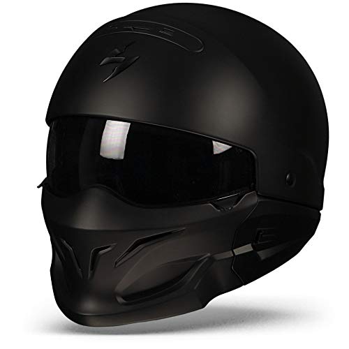 Scorpion - Exo-Combat - Casco para moto, color negro mate, talla S