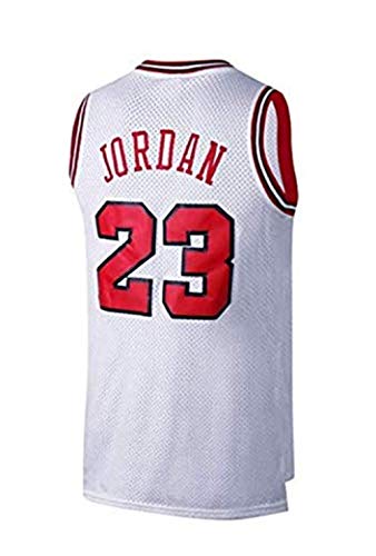 SHOP YJX Hombres De La NBA Michael Jordan # 23 Camiseta De Baloncesto Chicago Bulls Camiseta Deportiva Sin Mangas Deportiva Top Deportivo M-XXL (Color : White, Size : Medium)