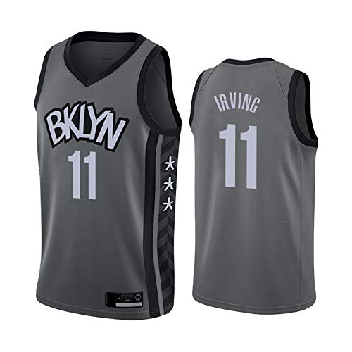SHR-GCHAO Camisetas De Baloncesto para Hombre, Brooklyn Nets # 11 Kyrie Irving NBA Mesh Basketball Jersey, Camiseta Transpirable Sin Mangas Chaleco Informal Tops,M(170~175CM)