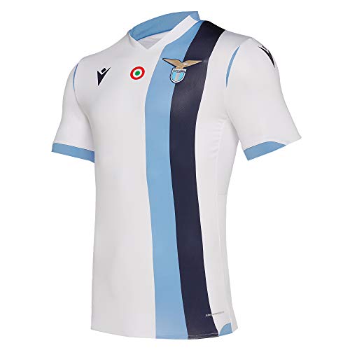 S.S. Lazio, Camiseta Gara Away 2019/20 para Adulto, Hombre, Camiseta, 58014128, Blanco, L