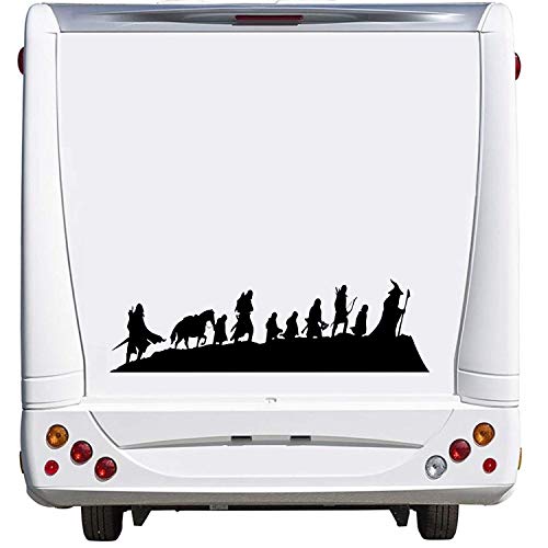 SUPERSTICKI Lord of The Rings Skyline Karavane Caravana Camping Holiday Vacaciones aprox. 60 cm Pegatina para coche Womo Wowa