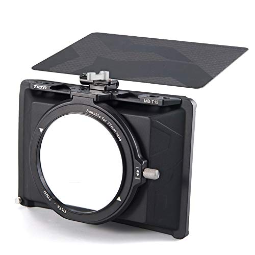 Tilta MB-T15 Tiltaing 4 * 5.65 Mini Matte Box Caja Mate para DSLR mirrorless Style Cameras Tilta Lens Hood Accessories Lens Ring 82mm 72mm 77mm 67mm Top Flag