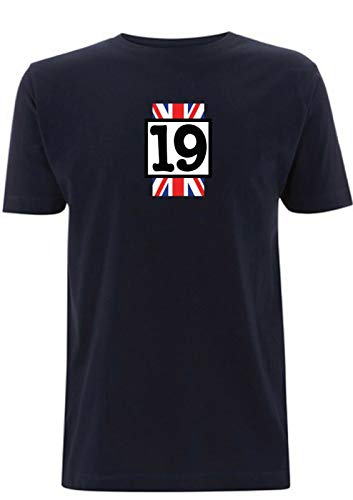 Time 4 Tee Steve Hislop 1992 IOMTT - Camiseta de manga corta con diseño de la Isla de Man TT British Norton Azul azul marino L