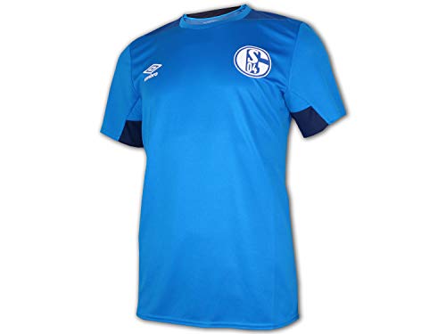 Umbro FC Schalke 04 - Camiseta de Entrenamiento para Hombre, Hombre, 79602U, Azul, Azul Marino, Small