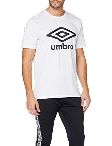Umbro Fw Large Logo Cotton tee Camiseta, Blanco (Brilliant White 13v), Medium (Tamaño del Fabricante:M) para Hombre