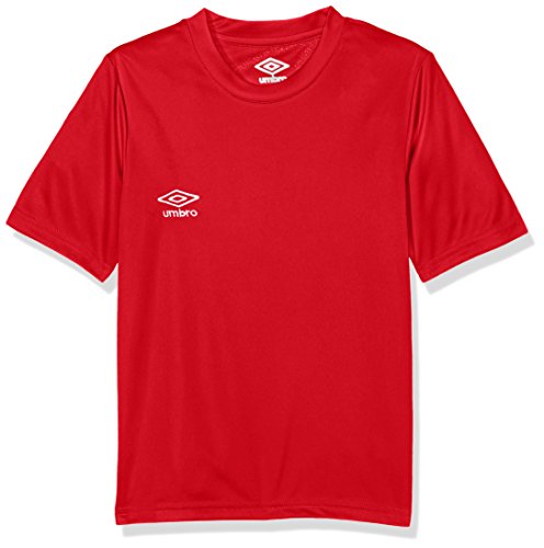 UMBRO Oblivion Jnr Camiseta de fútbol, niño, Rojo, 4 años