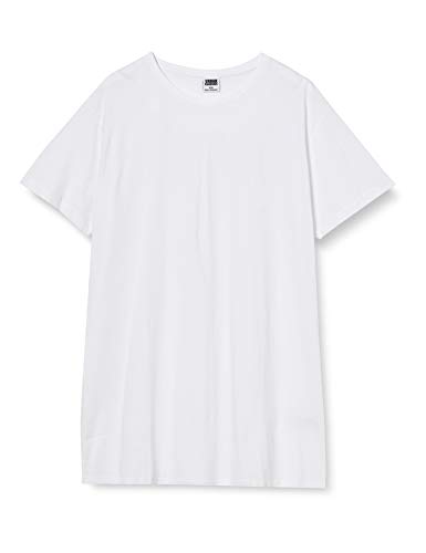 Urban Classics Shaped Long tee Camiseta, Blanco (White), XXL para Hombre