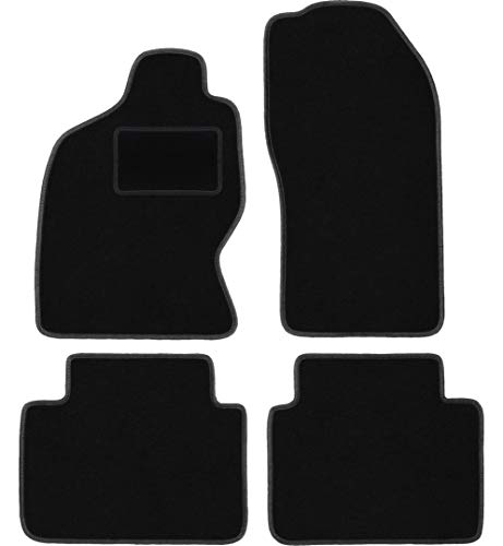 Wielganizator Carlux - Juego de alfombrillas de terciopelo para Nissan Terrano II 0 1993-2005, 4 piezas, color negro